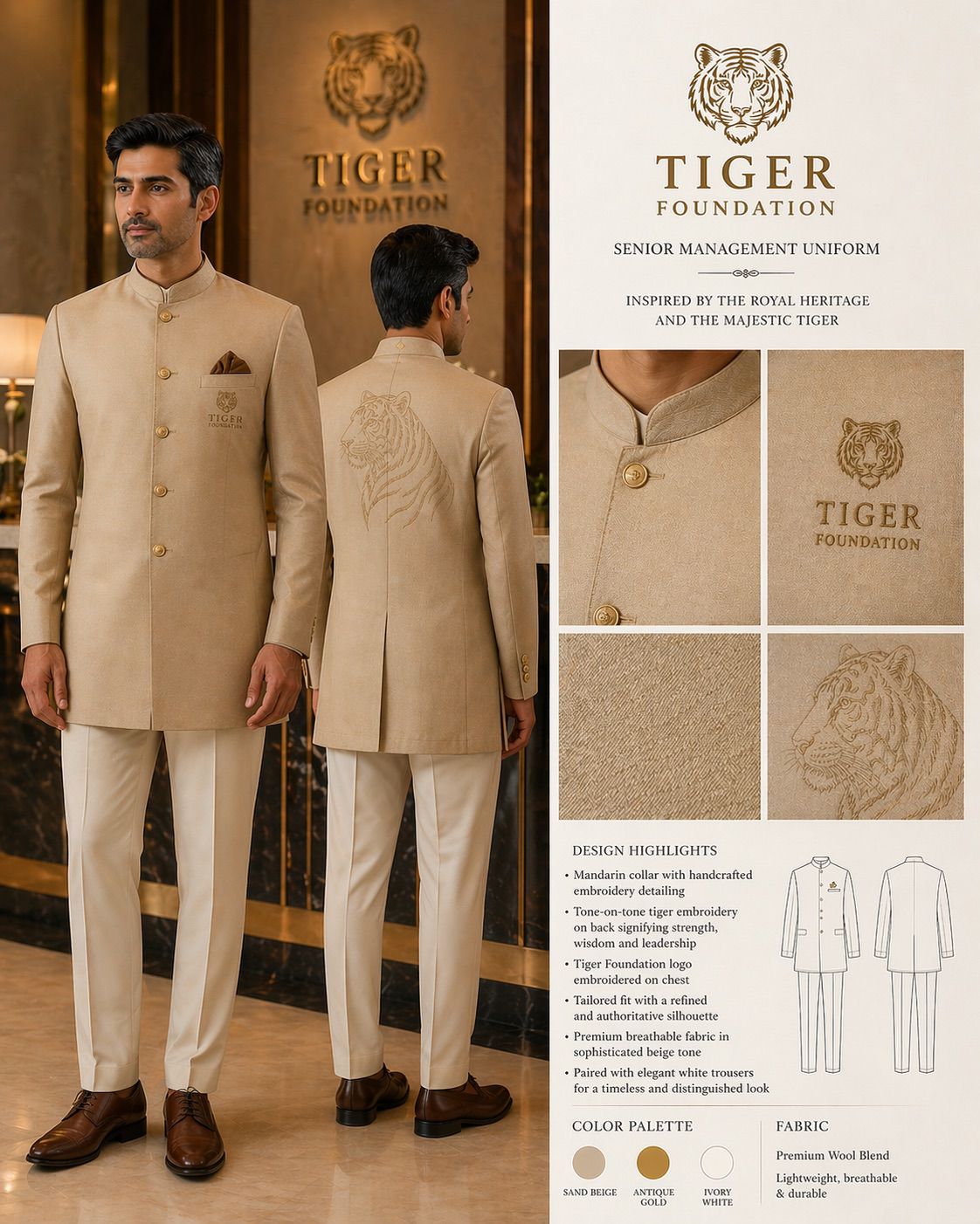 Tiger Foundation Waiter Uniform