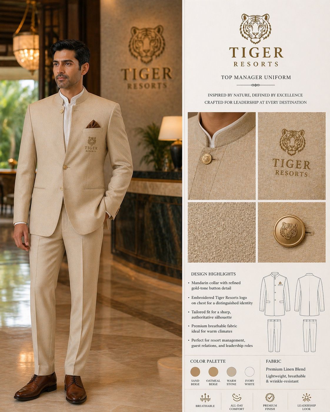 Tiger Resorts Manager Uniform